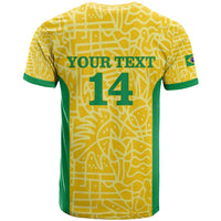 Custom Brazil Football T Shirt Vamos Selecao - Yellow - Wonder Print Shop