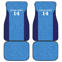 Custom Brazil Football Car Mats Vamos Selecao - Blue - Wonder Print Shop