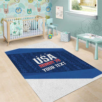 Custom USA Rugby 2025 Area Rug Go Champions Eagles - Wonder Print Shop