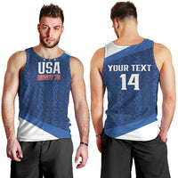 Custom USA Rugby 2025 Men Tank Top Go Champions Eagles - Wonder Print Shop
