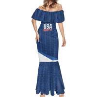 Custom USA Rugby 2025 Mermaid Dress Go Champions Eagles - Wonder Print Shop