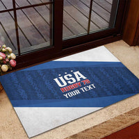 Custom USA Rugby 2025 Rubber Doormat Go Champions Eagles - Wonder Print Shop
