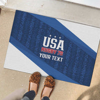 Custom USA Rugby 2025 Rubber Doormat Go Champions Eagles - Wonder Print Shop