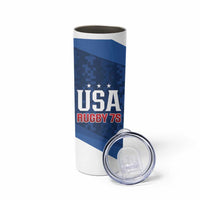 Custom USA Rugby 2025 Skinny Tumbler Go Champions Eagles - Wonder Print Shop