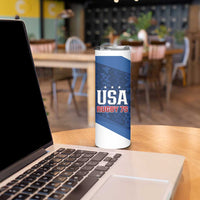 Custom USA Rugby 2025 Skinny Tumbler Go Champions Eagles - Wonder Print Shop