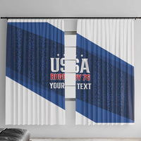 Custom USA Rugby 2025 Window Curtain Go Champions Eagles - Wonder Print Shop