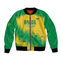 Custom Brasil Rugby 2025 Bomber Jacket Go Champions Yaras - Wonder Print Shop