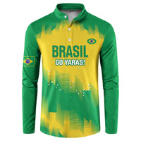 Custom Brasil Rugby 2025 Button Sweatshirt Go Champions Yaras - Wonder Print Shop