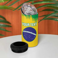 Custom Brasil Rugby 2025 4 in 1 Can Cooler Tumbler Go Champions Yaras - Wonder Print Shop