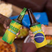 Custom Brasil Rugby 2025 4 in 1 Can Cooler Tumbler Go Champions Yaras - Wonder Print Shop