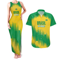 Custom Brasil Rugby 2025 Couples Matching Tank Maxi Dress and Hawaiian Shirt Go Champions Yaras - Wonder Print Shop