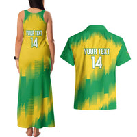 Custom Brasil Rugby 2025 Couples Matching Tank Maxi Dress and Hawaiian Shirt Go Champions Yaras - Wonder Print Shop