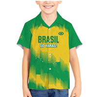 Custom Brasil Rugby 2025 Family Matching Mermaid Dress and Hawaiian Shirt Go Champions Yaras - Wonder Print Shop