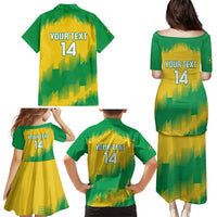 Custom Brasil Rugby 2025 Family Matching Puletasi and Hawaiian Shirt Go Champions Yaras - Wonder Print Shop