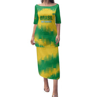 Custom Brasil Rugby 2025 Family Matching Puletasi and Hawaiian Shirt Go Champions Yaras - Wonder Print Shop