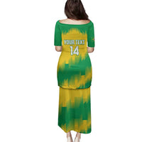 Custom Brasil Rugby 2025 Family Matching Puletasi and Hawaiian Shirt Go Champions Yaras - Wonder Print Shop