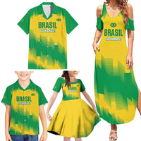 Custom Brasil Rugby 2025 Family Matching Summer Maxi Dress and Hawaiian Shirt Go Champions Yaras - Wonder Print Shop
