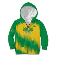 Custom Brasil Rugby 2025 Kid Hoodie Go Champions Yaras - Wonder Print Shop