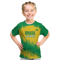 Custom Brasil Rugby 2025 Kid T Shirt Go Champions Yaras - Wonder Print Shop