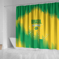 Custom Brasil Rugby 2025 Shower Curtain Go Champions Yaras