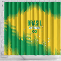 Custom Brasil Rugby 2025 Shower Curtain Go Champions Yaras