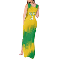 Custom Brasil Rugby 2025 Tank Maxi Dress Go Champions Yaras - Wonder Print Shop