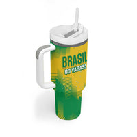 Custom Brasil Rugby 2025 Tumbler With Handle Go Champions Yaras - Wonder Print Shop