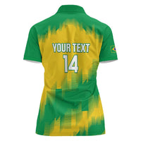 Custom Brasil Rugby 2025 Women Polo Shirt Go Champions Yaras - Wonder Print Shop