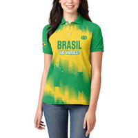 Custom Brasil Rugby 2025 Women Polo Shirt Go Champions Yaras - Wonder Print Shop
