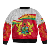 Ghana Independence Day Bomber Jacket Gana Map Happy 67 Years Anniversary - Wonder Print Shop