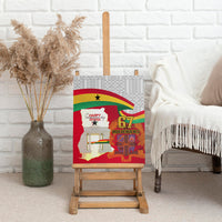 Ghana Independence Day Canvas Wall Art Gana Map Happy 67 Years Anniversary - Wonder Print Shop
