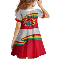 Ghana Independence Day Family Matching Off Shoulder Long Sleeve Dress and Hawaiian Shirt Gana Map Happy 67 Years Anniversary - Wonder Print Shop