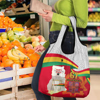 Ghana Independence Day Grocery Bag Gana Map Happy 67 Years Anniversary