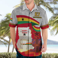 Ghana Independence Day Hawaiian Shirt Gana Map Happy 67 Years Anniversary - Wonder Print Shop