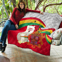 Ghana Independence Day Quilt Gana Map Happy 67 Years Anniversary - Wonder Print Shop