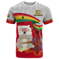 Ghana Independence Day T Shirt Gana Map Happy 67 Years Anniversary - Wonder Print Shop