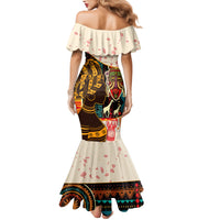 Africa International Women Day Family Matching Mermaid Dress and Hawaiian Shirt African Pattern - Wonder Print Shop