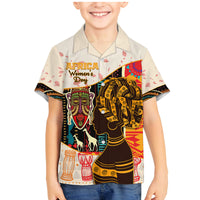 Africa International Women Day Family Matching Mermaid Dress and Hawaiian Shirt African Pattern - Wonder Print Shop
