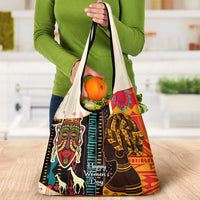 Africa International Women Day Grocery Bag African Pattern