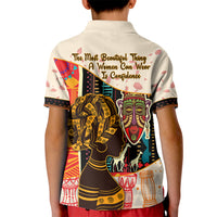 Africa International Women Day Kid Polo Shirt African Pattern - Wonder Print Shop