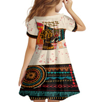 Africa International Women Day Kid Short Sleeve Dress African Pattern - Wonder Print Shop