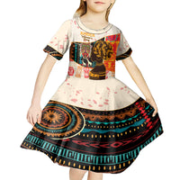 Africa International Women Day Kid Short Sleeve Dress African Pattern - Wonder Print Shop