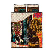 Africa International Women Day Quilt Bed Set African Pattern - Wonder Print Shop