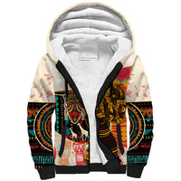 Africa International Women Day Sherpa Hoodie African Pattern - Wonder Print Shop