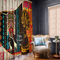 Africa International Women Day Window Curtain African Pattern - Wonder Print Shop