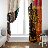 Africa International Women Day Window Curtain African Pattern - Wonder Print Shop
