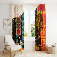 Africa International Women Day Window Curtain African Pattern - Wonder Print Shop