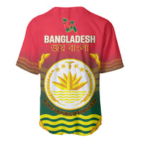Bangladesh Independence Day Baseball Jersey Royal Bengal Tiger With Coat Of Arms - Wonder Print Shop