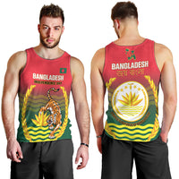 Bangladesh Independence Day Men Tank Top Royal Bengal Tiger With Coat Of Arms - Wonder Print Shop