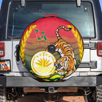 Bangladesh Independence Day Spare Tire Cover Royal Bengal Tiger With Coat Of Arms - Wonder Print Shop